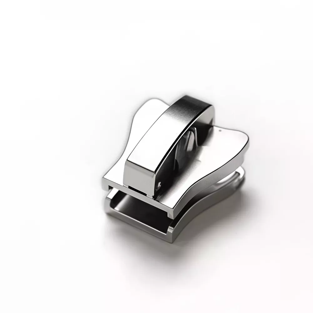 Control deslizante de bloqueo automático para cremallera de plástico